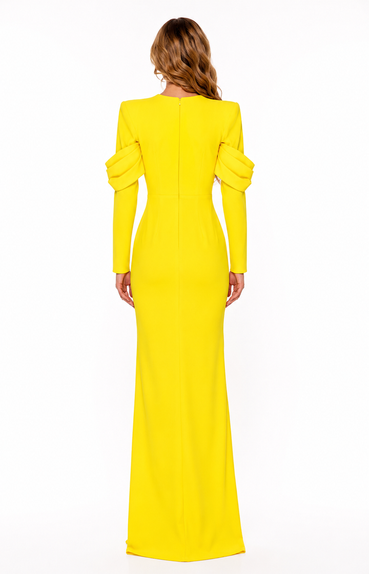 Structured Sleeve Maxi Dress – Lumière