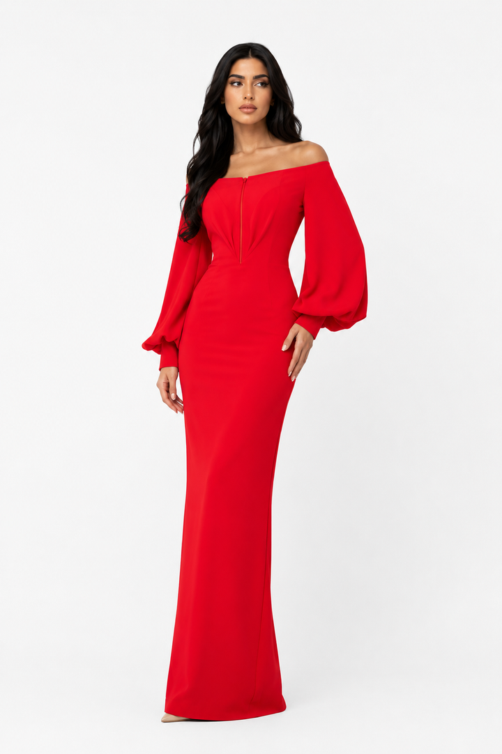 Scarlet Grace Maxi Dress – Radiance