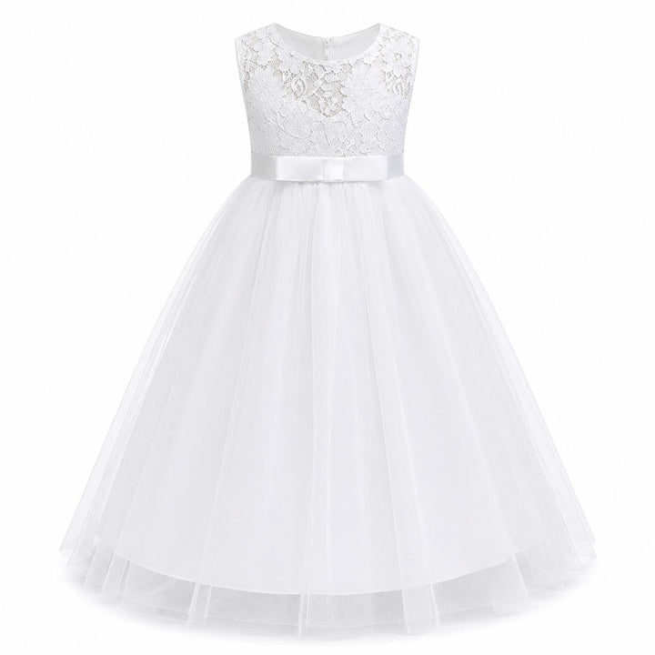 Elegant Lace Princess Dress - Girls