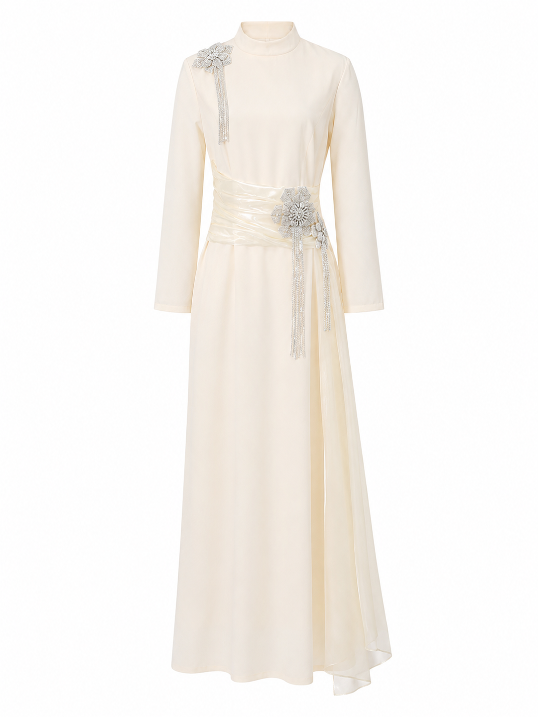 Embellished Sash Maxi Dress - Midnight