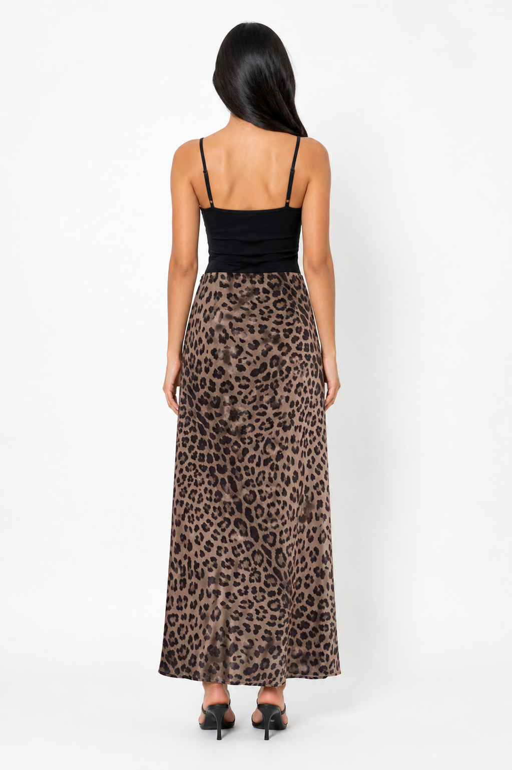 Leopard Print Satin Maxi Skirt – SAVANNA