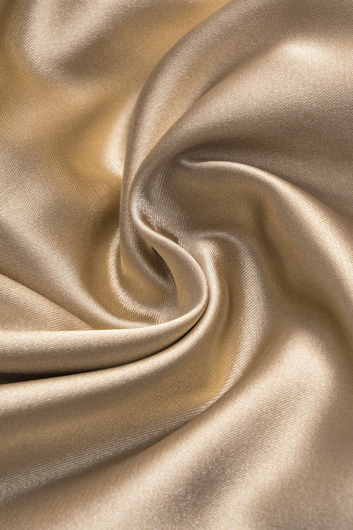 Solid Satin Zipper Skirt