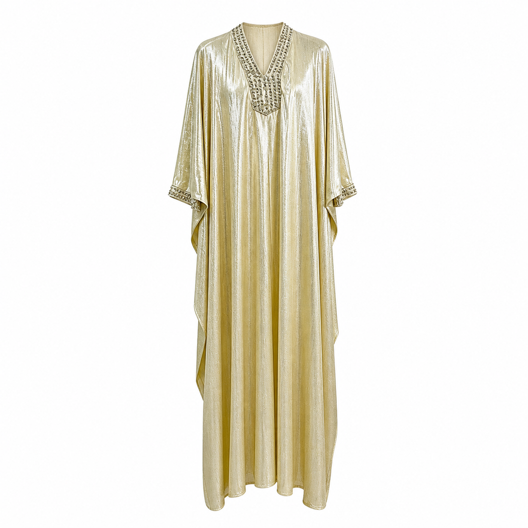 Black Embellished Kaftan Maxi Dress – NOURÉA