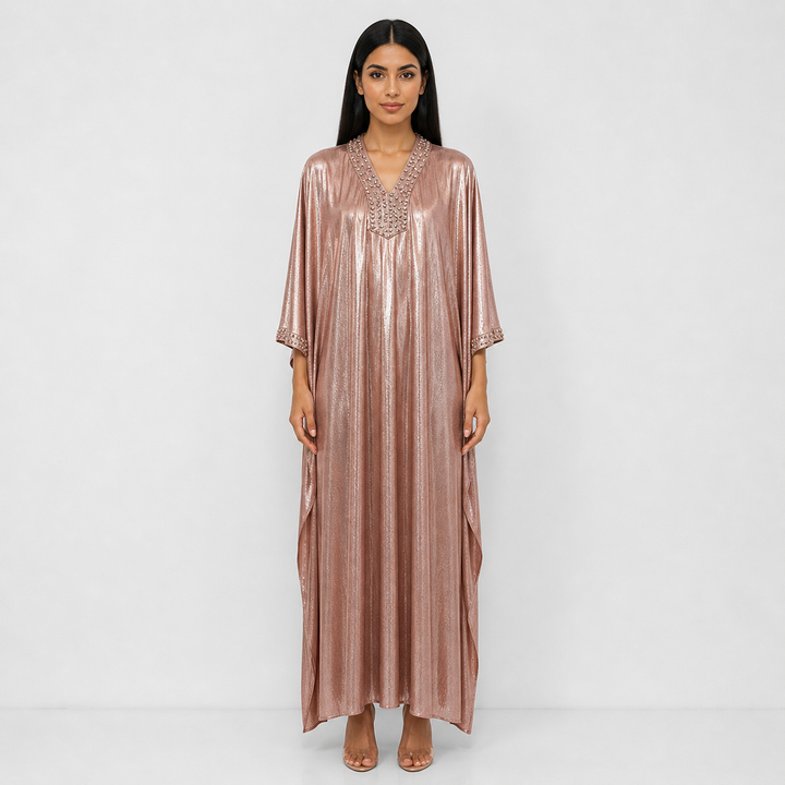 Black Embellished Kaftan Maxi Dress – NOURÉA