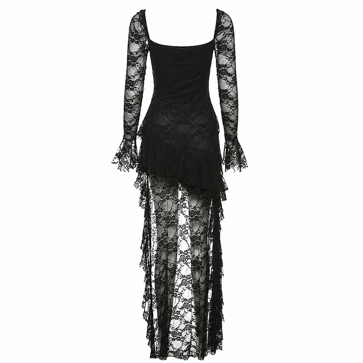 Midnight Lace High-Low Dress — Eclipse