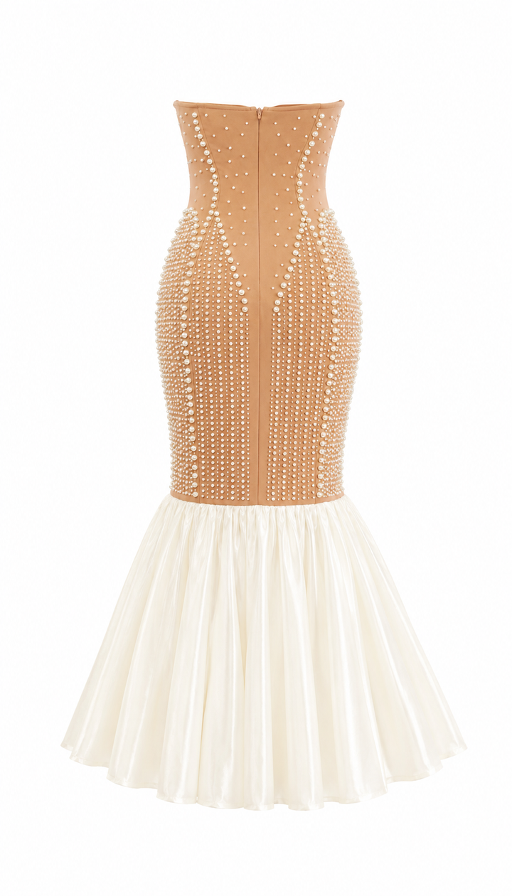 Pearl Mermaid Cocktail Dress - Glamour