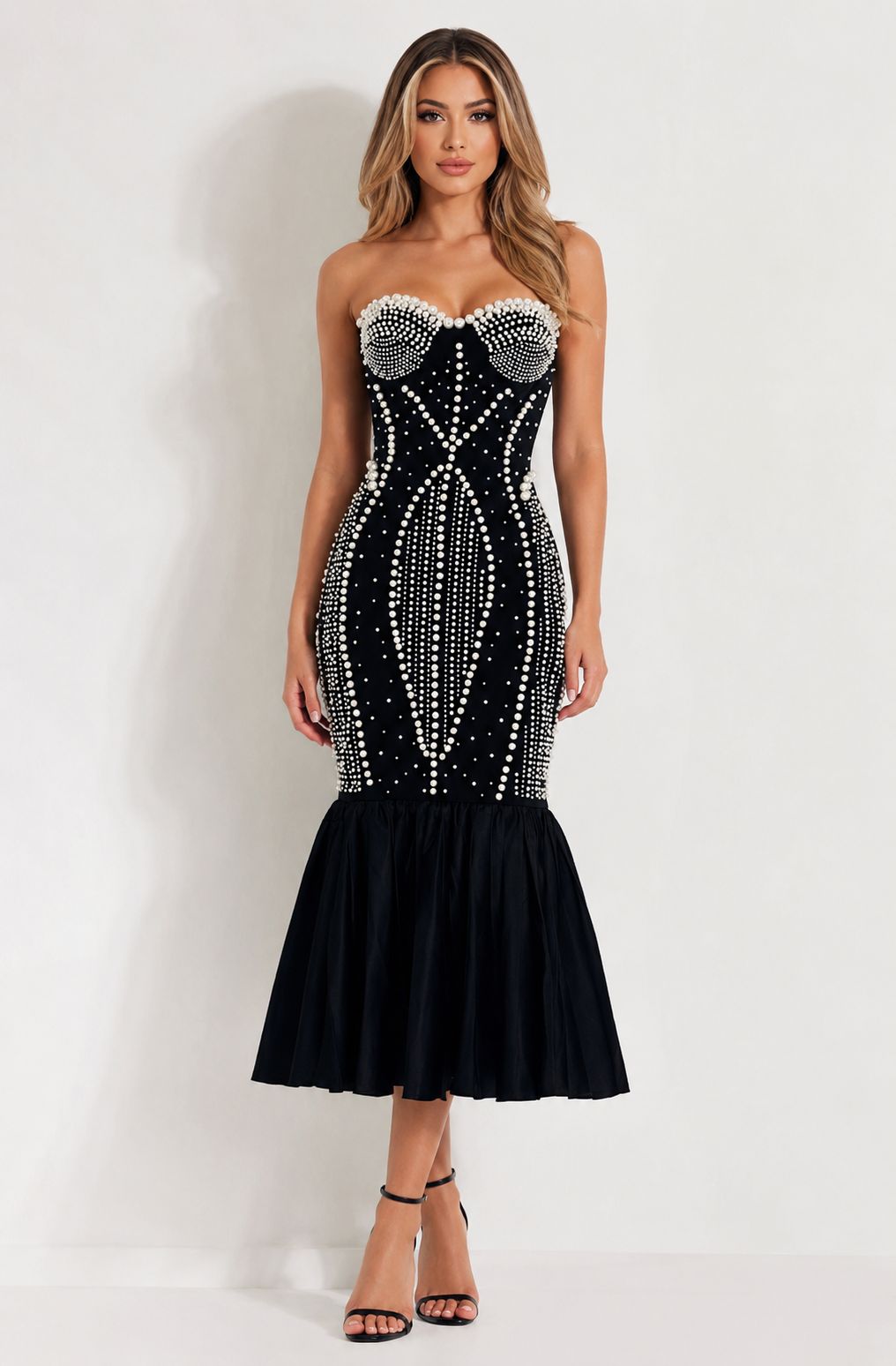 Pearl Mermaid Cocktail Dress - Glamour