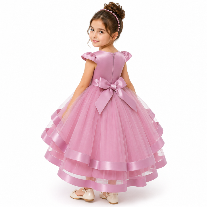 Elegant High-Low Princess Dress for Girls - Collection