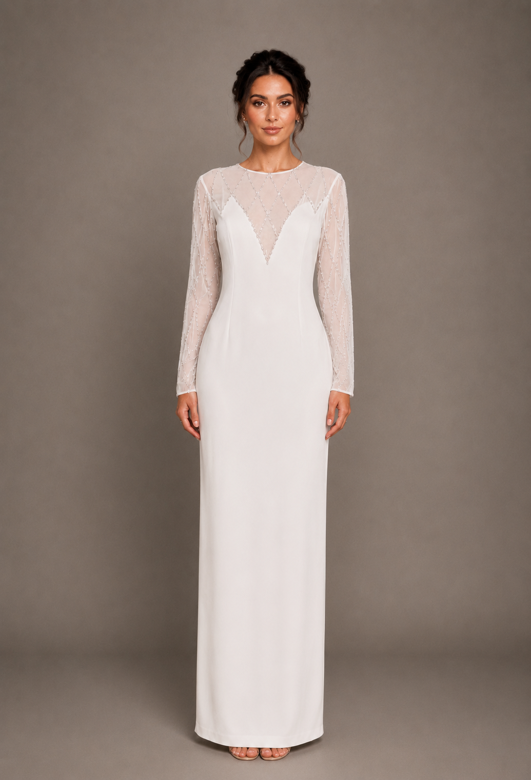 Crystal Embellished Maxi Dress - Serenity