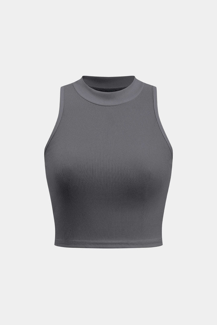Basic Textured Sleeveless Tank Top