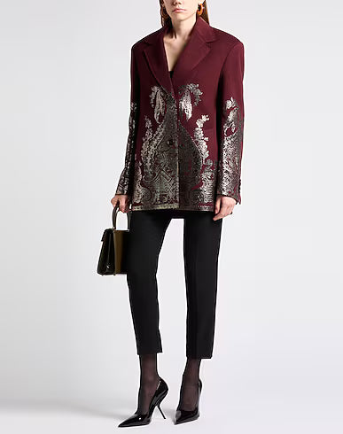 tailored blazer with baroque jacquard detailing – RAVENNA