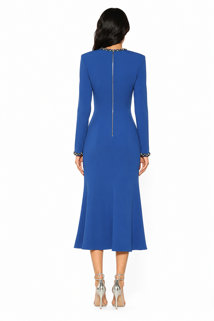 Sapphire Embellished Maxi Dress – Celeste