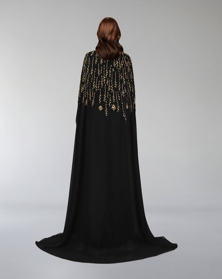 Fully beaded cape dress - PIA