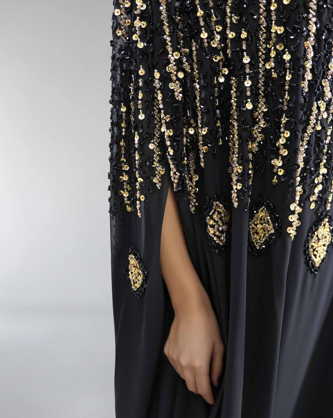 Fully beaded cape dress - PIA