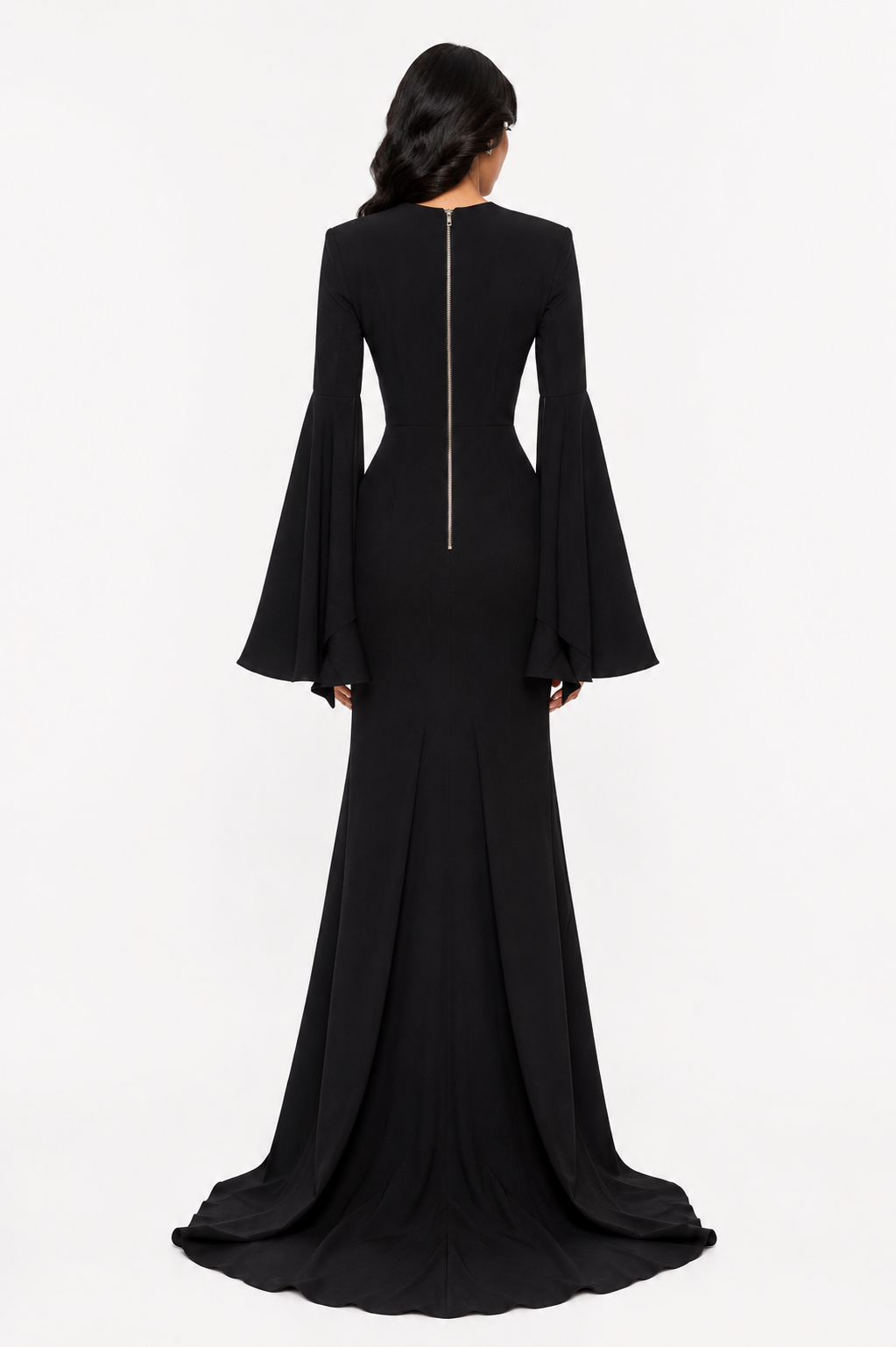 Noir Plunge Mermaid Dress – Eclipse