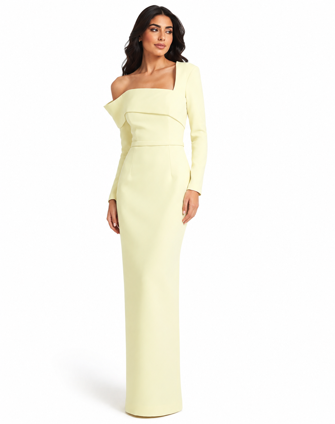 Asymmetric Off-Shoulder Gown - Elara