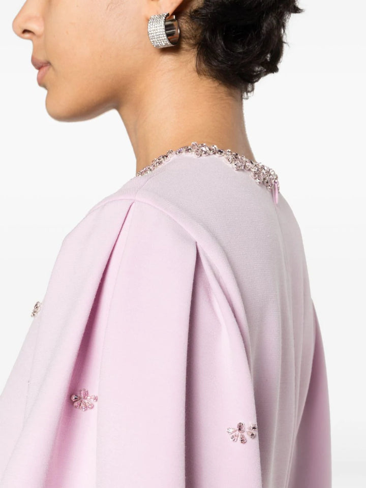 embellished balloon-sleeve column dress – Lorah