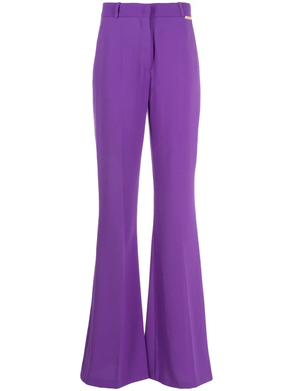 Draped belted blazer broekenset met uitlopende pijpen – Vronik 