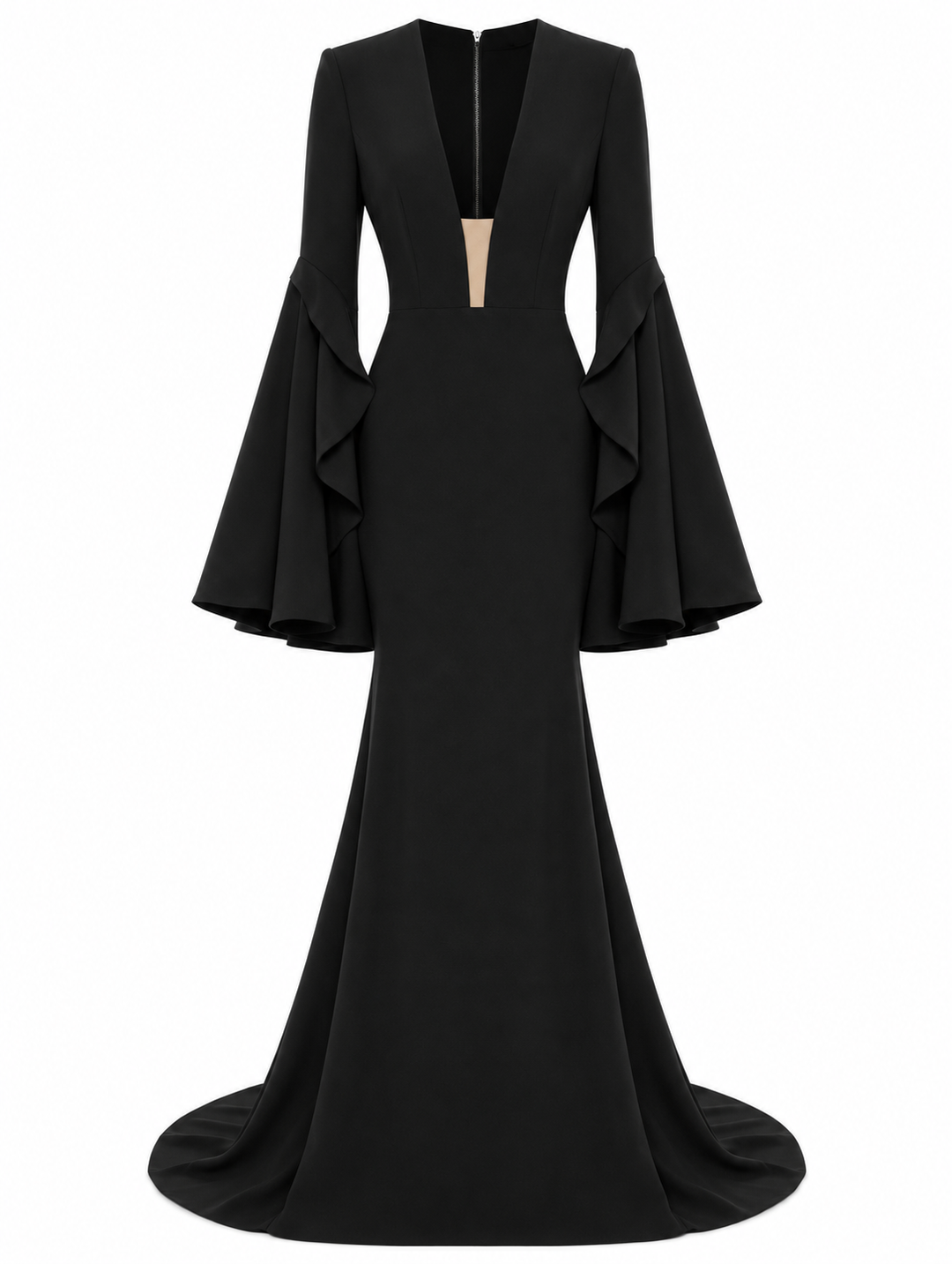 Noir Plunge Mermaid Dress – Eclipse