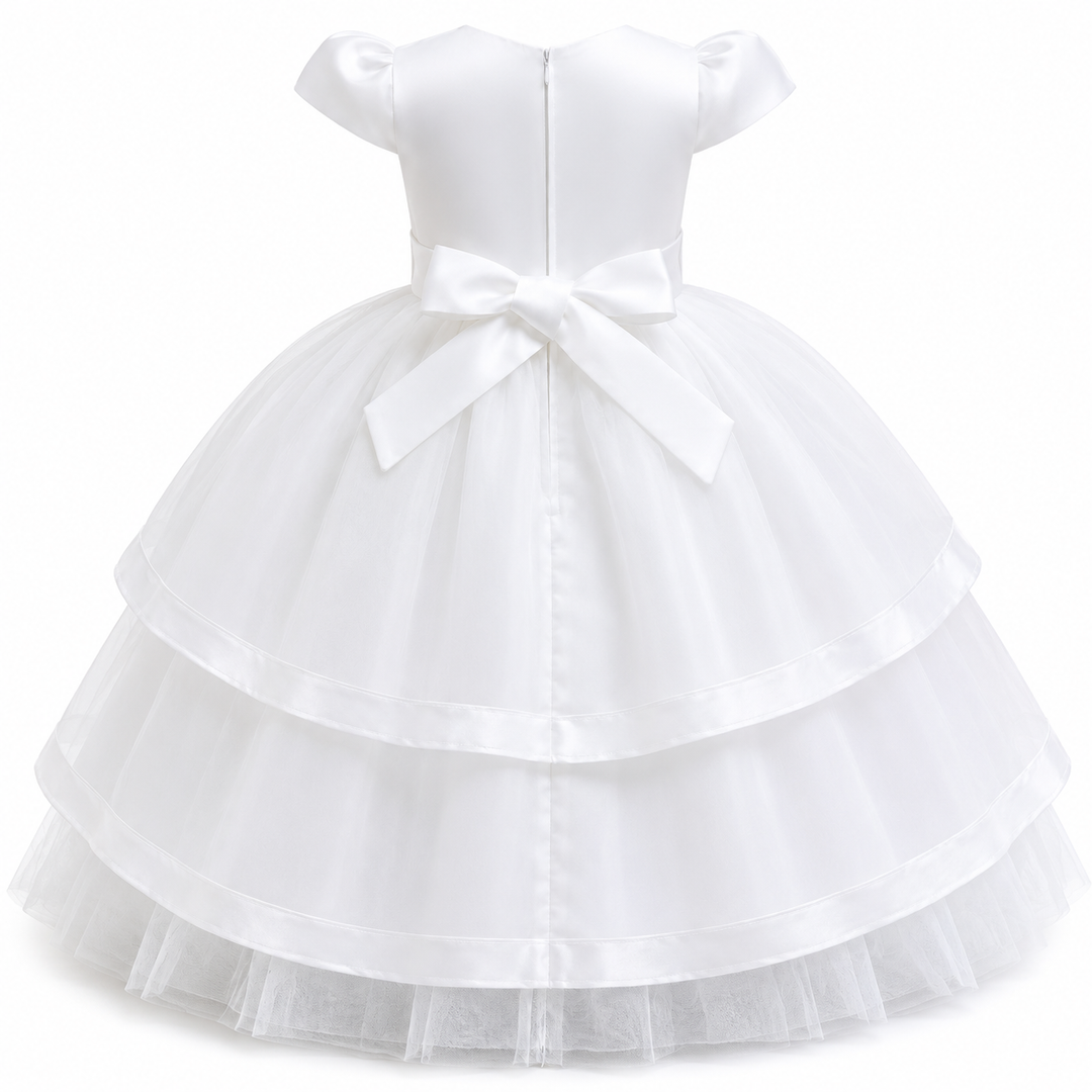 Princess Layered Ball Gown for Girls - Royal