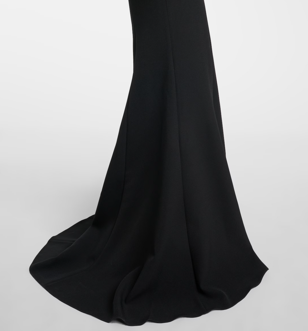 off-shoulder mermaid gown with floral appliqué – BLOOM