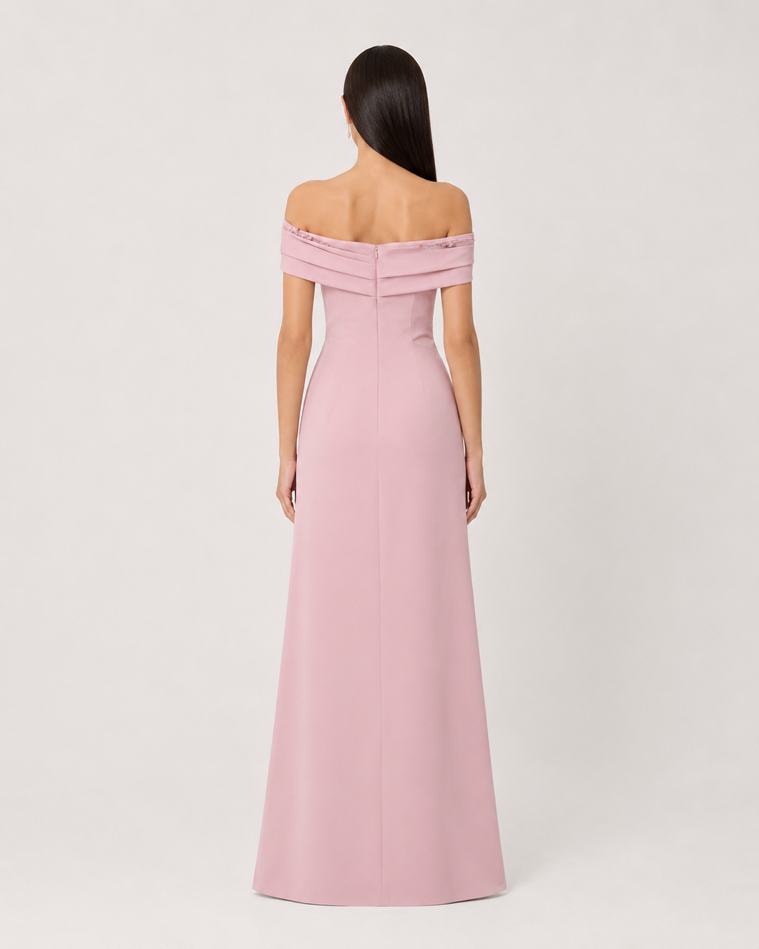 Elegant Off-Shoulder Embellished Evening Dress - Timeless