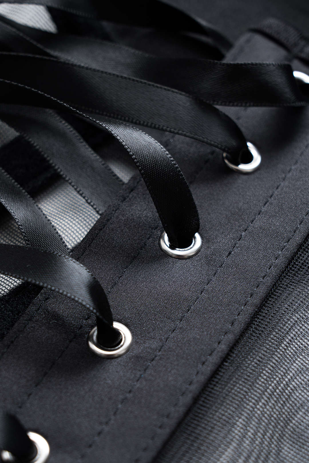 Mesh Tie Back Bustier Slip Cami Top