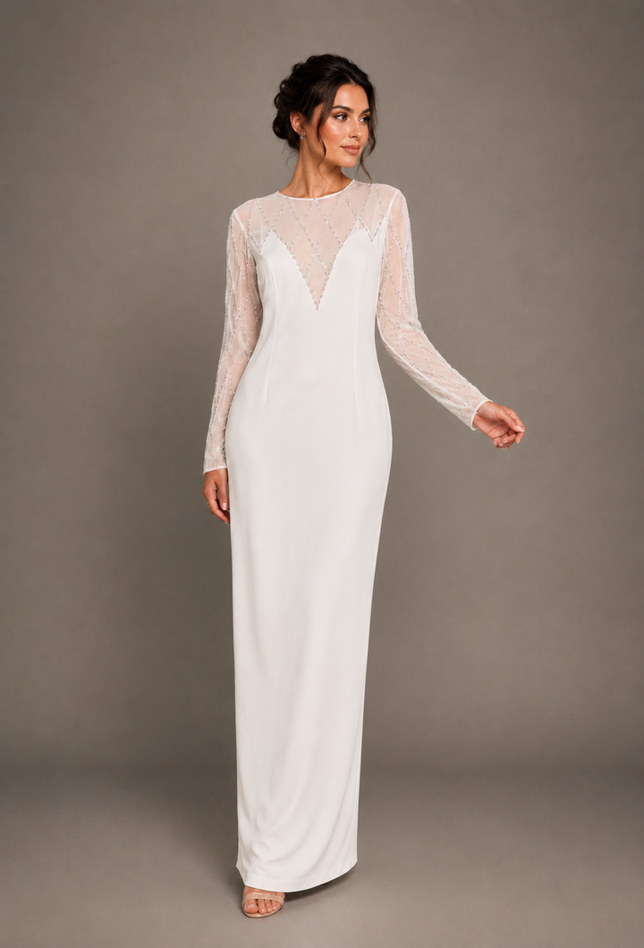 Crystal Embellished Maxi Dress - Serenity