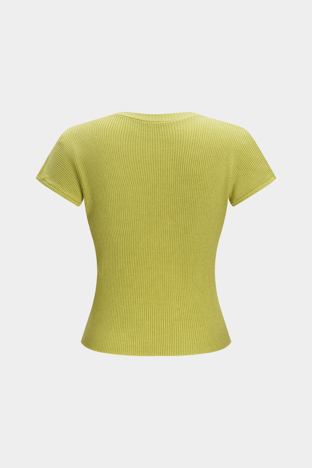 Knit Hollow Out Short-Sleeve Top