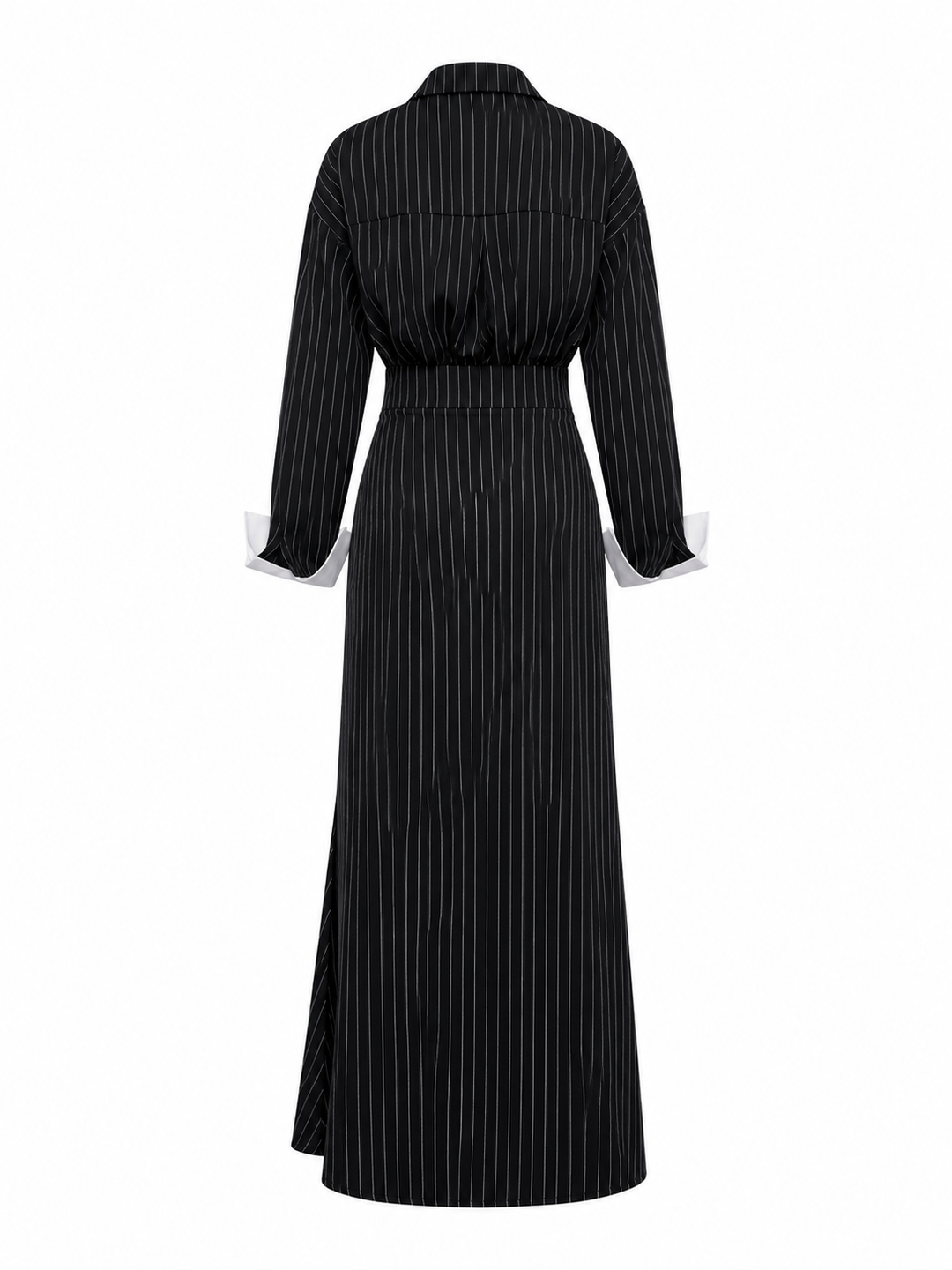 Classic Pinstripe Maxi Dress - Chic