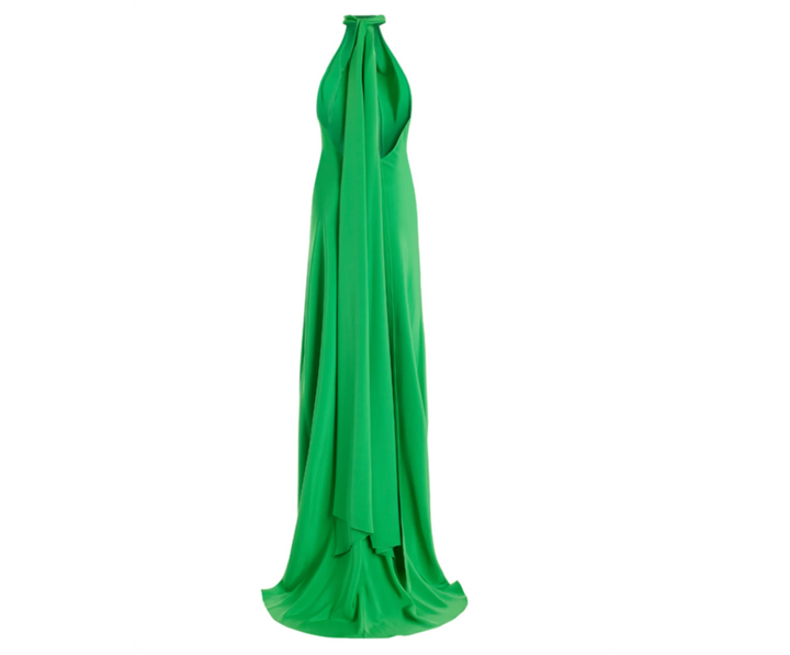 Halter Keyhole Mermaid Gown – Emerald