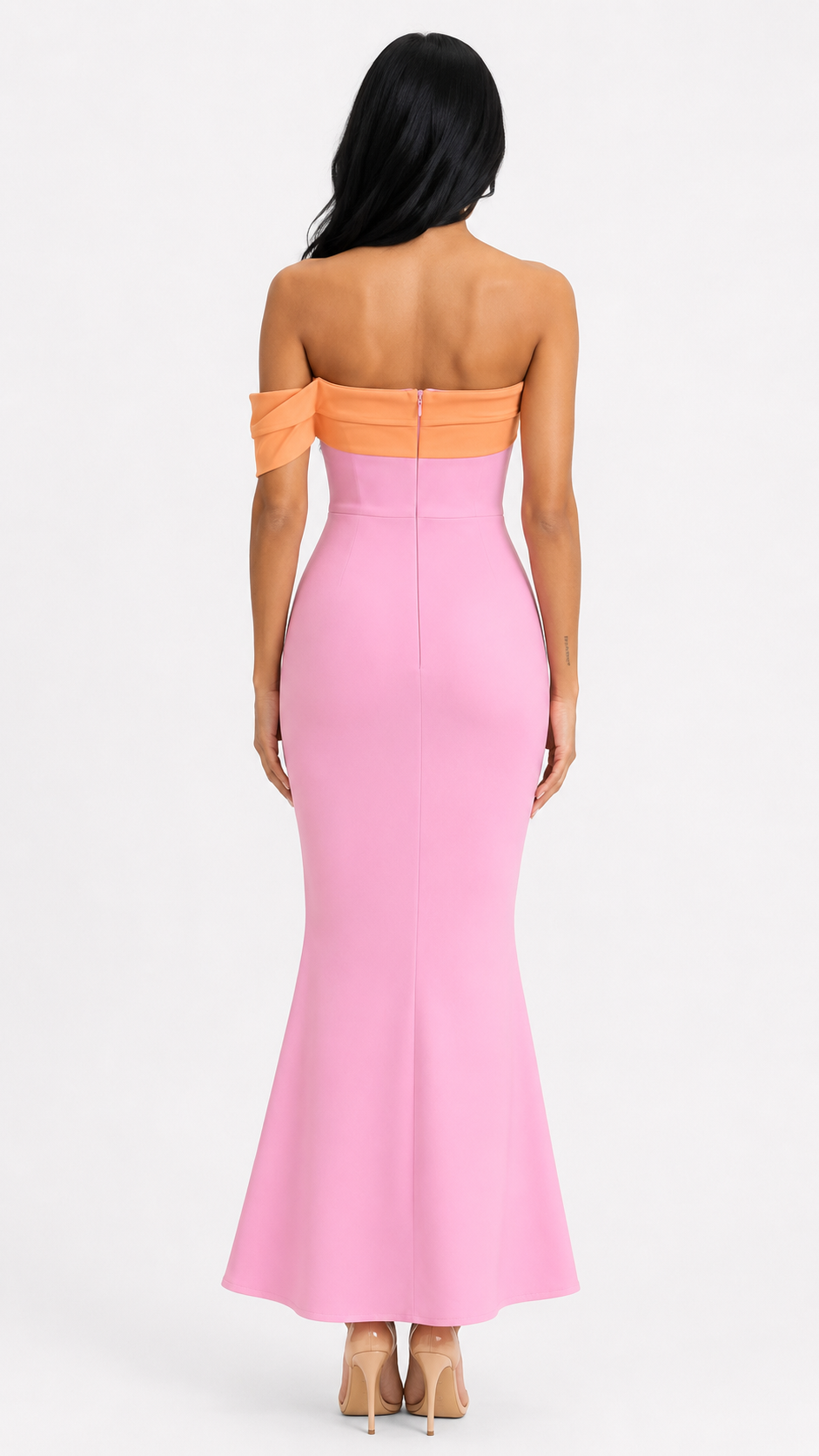 Blush One-Shoulder Mermaid Dress - Grace