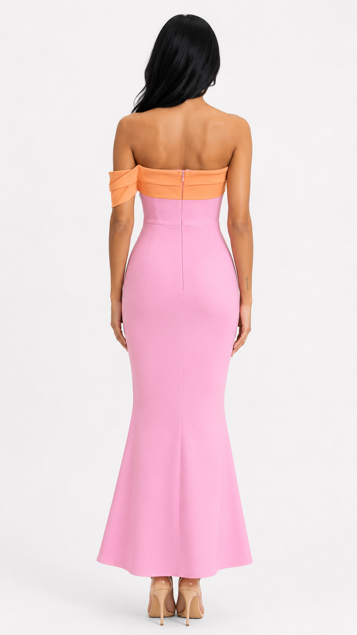 Blush One-Shoulder Mermaid Dress - Grace