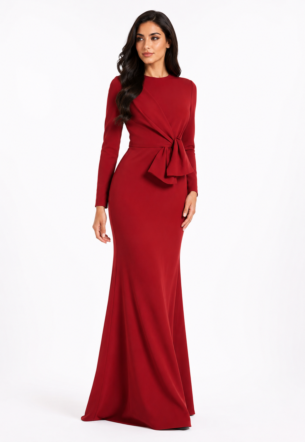 Bow-Waist Maxi Dress – Ruby
