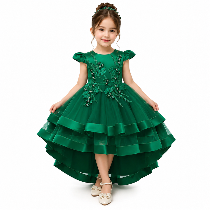 Elegant High-Low Princess Dress for Girls - Collection