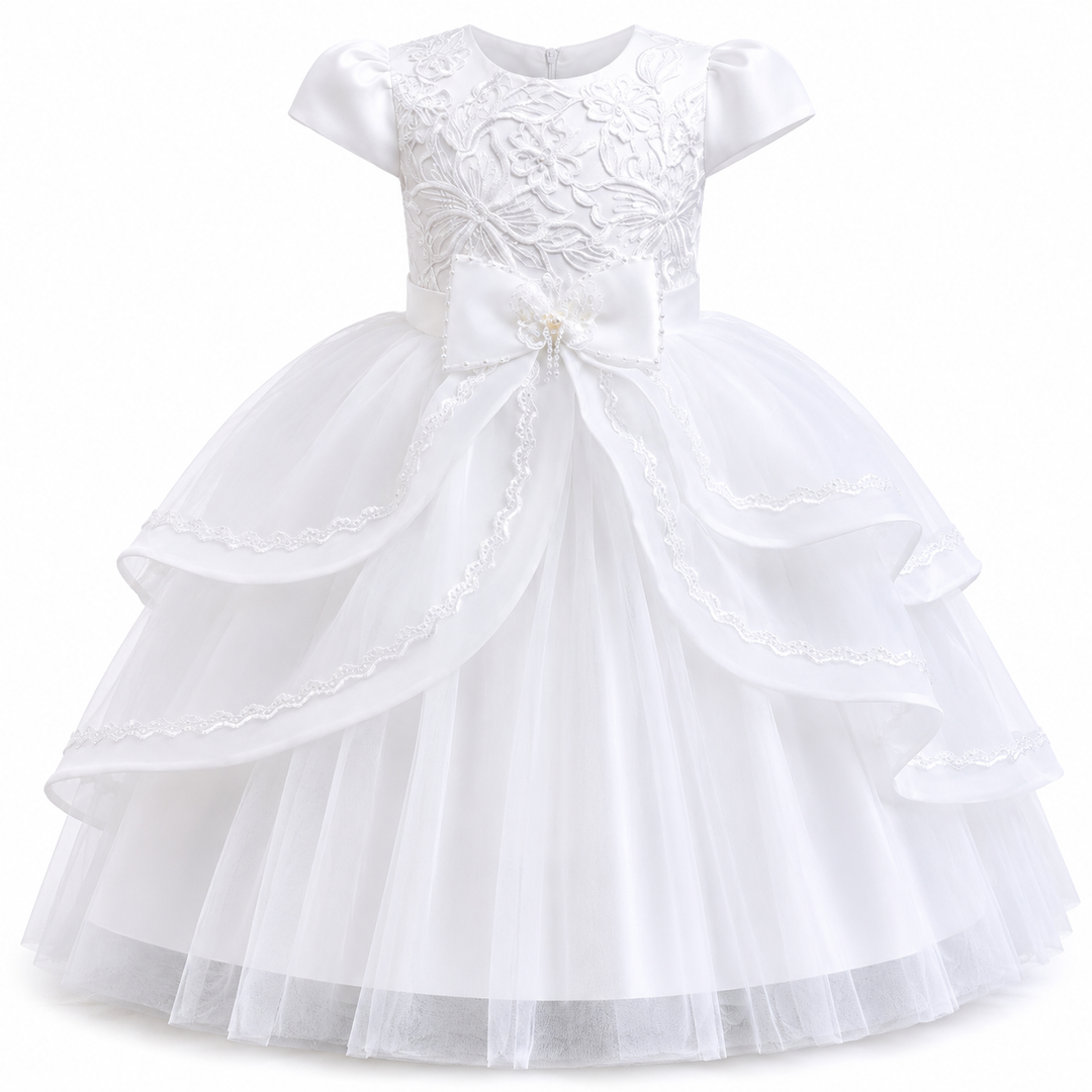 Princess Layered Ball Gown for Girls - Royal