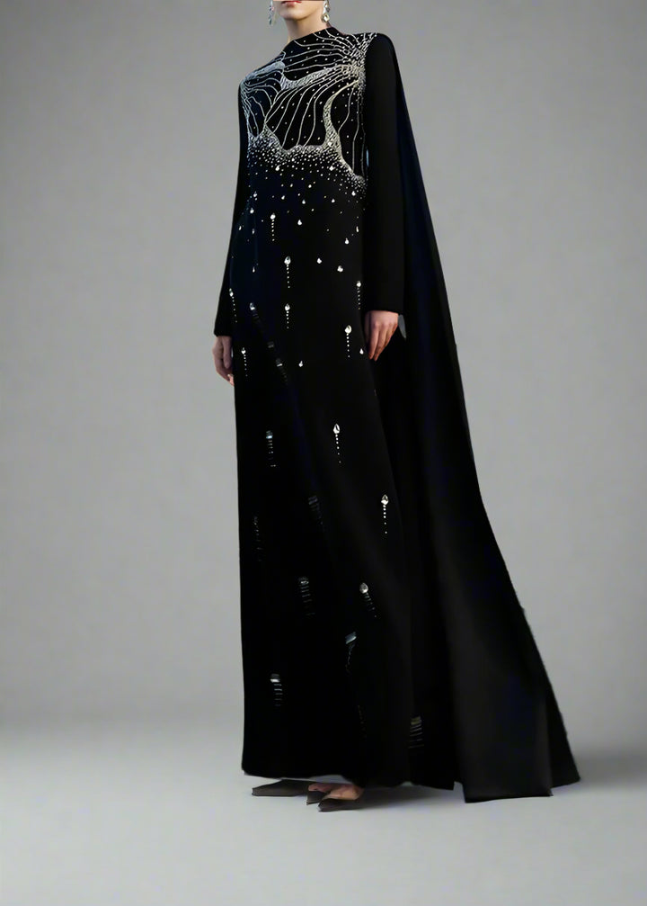 A-line dress with high neck - ORION