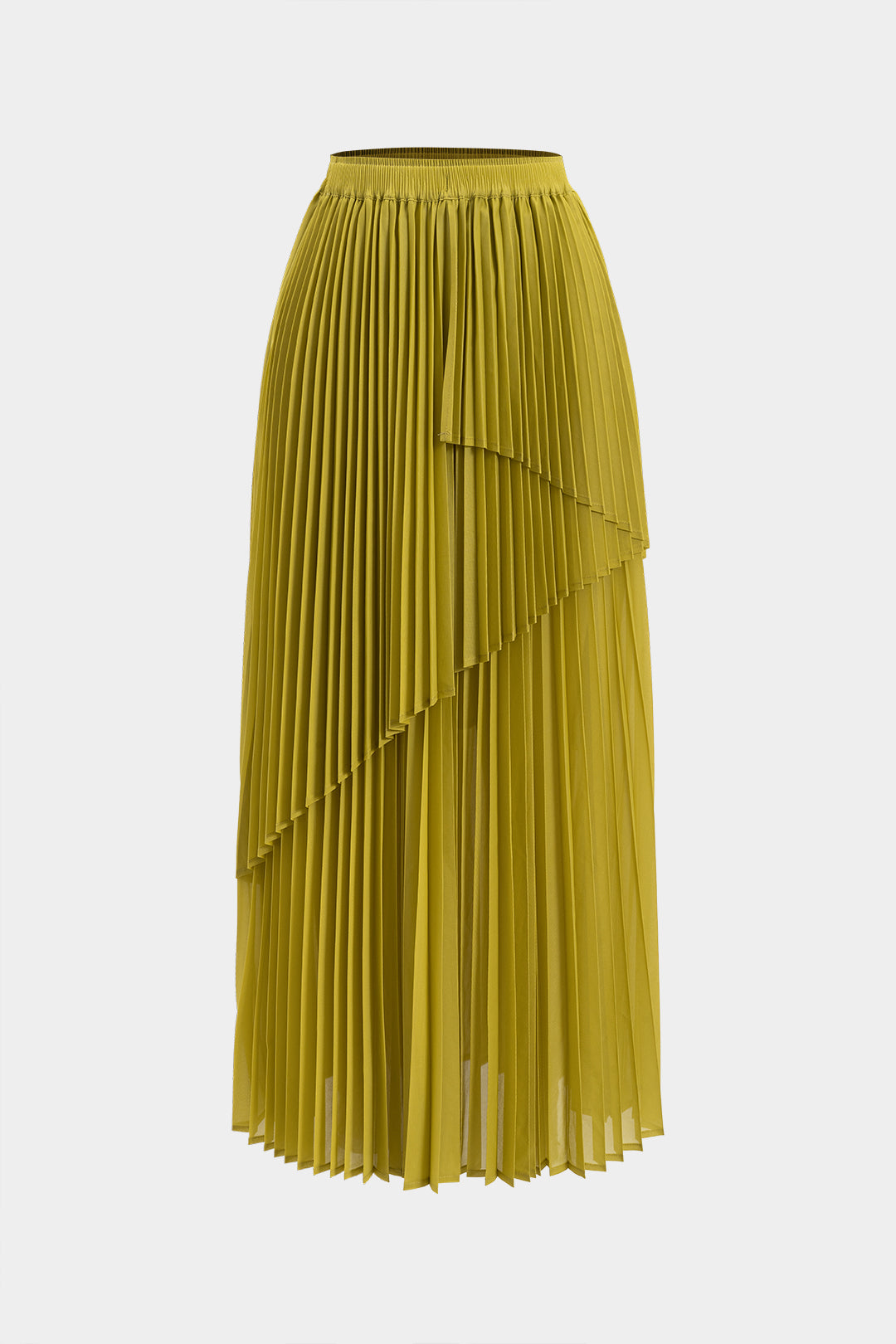 Tie Front Long Sleeve Top And Pleated Skirt Set