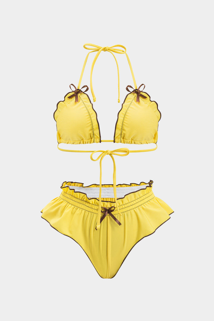Ruffle Ruched Bikini Set