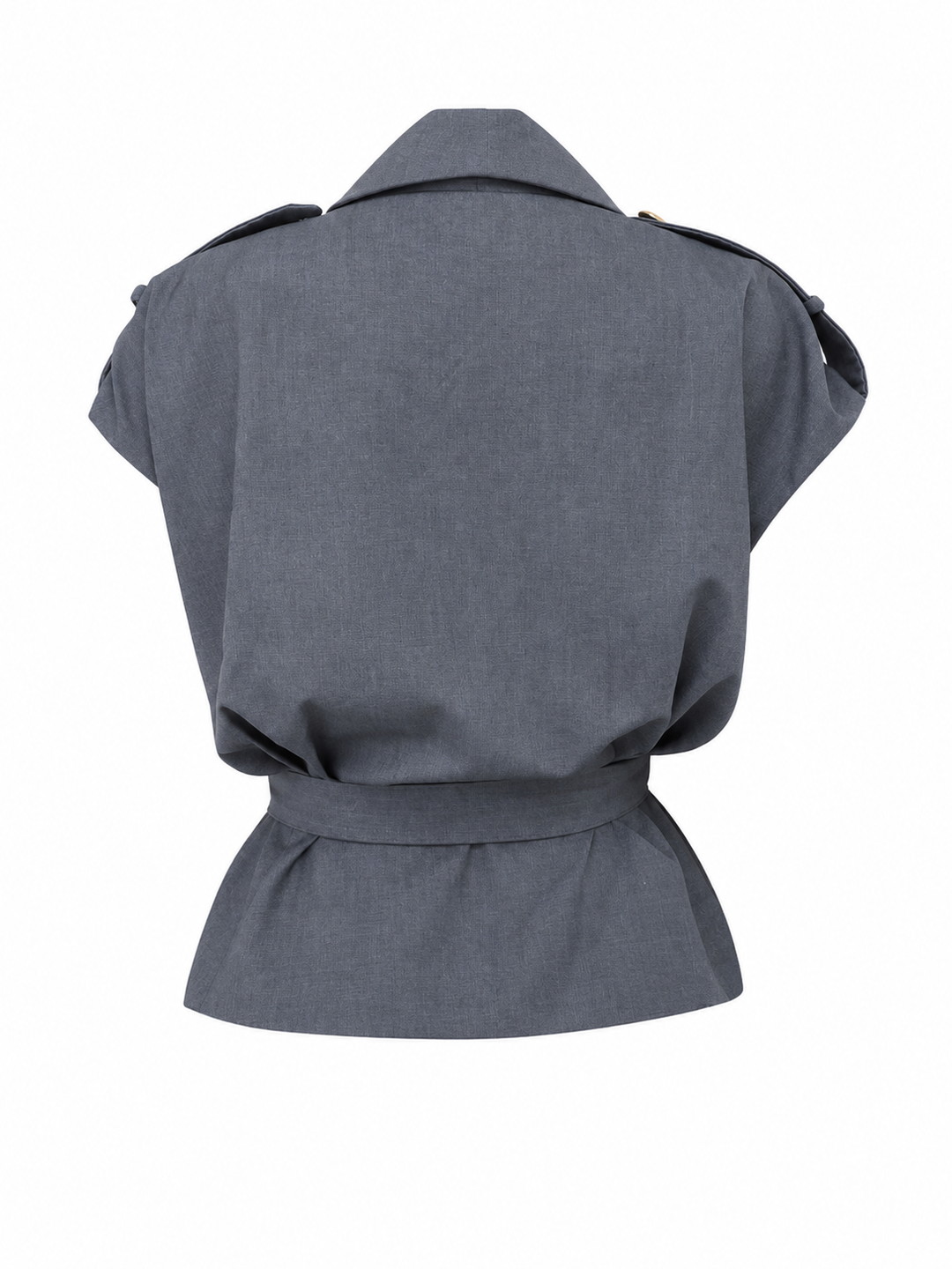 Draped Belted Vest Top - Aspen