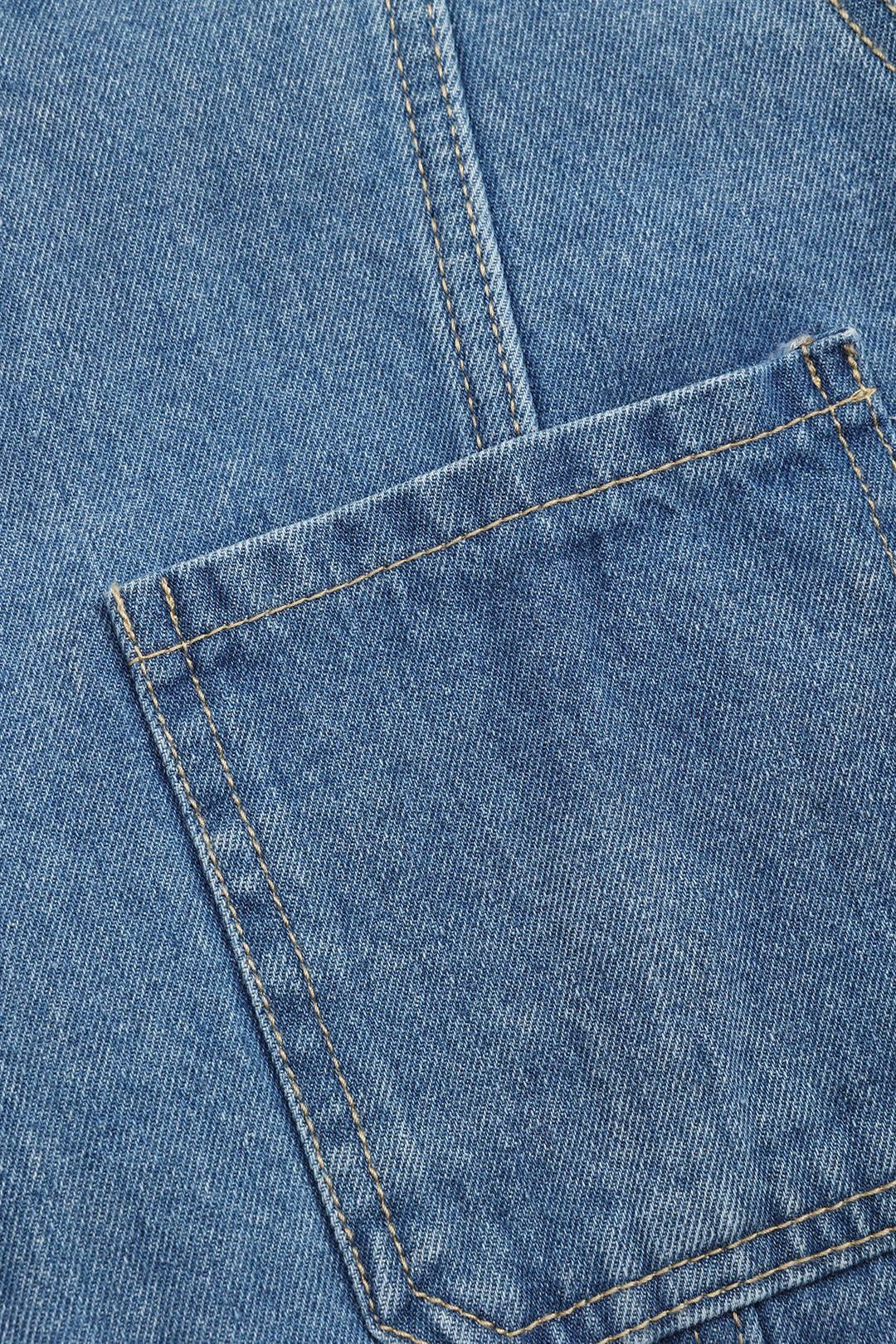 Denim Pocket Short Sleeve Shirt