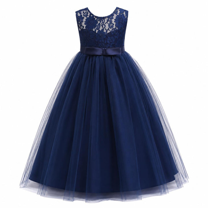 Elegant Lace Princess Dress - Girls