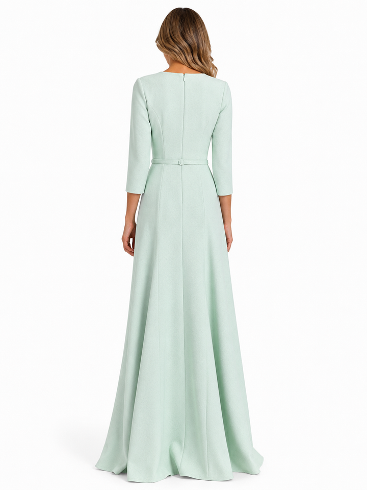 Mint Green A-Line Maxi Dress - Sage