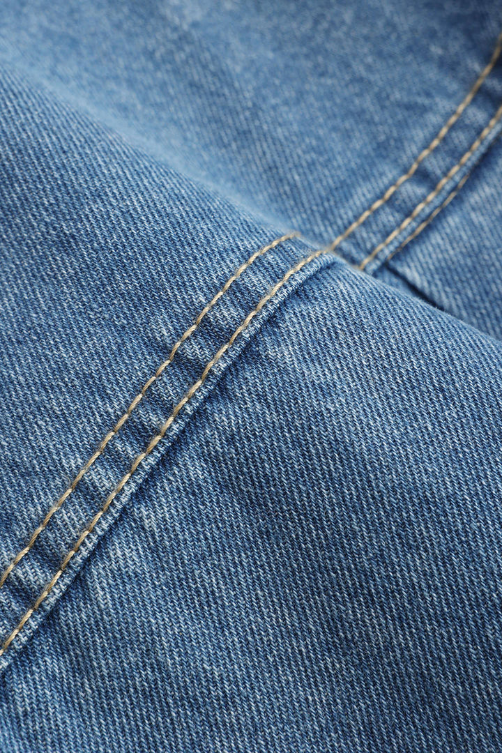 Denim Pocket Short Sleeve Shirt