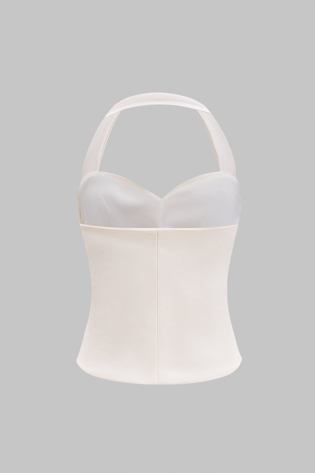 Metallic Shell Decor Ruched Hollow Out Cami Top