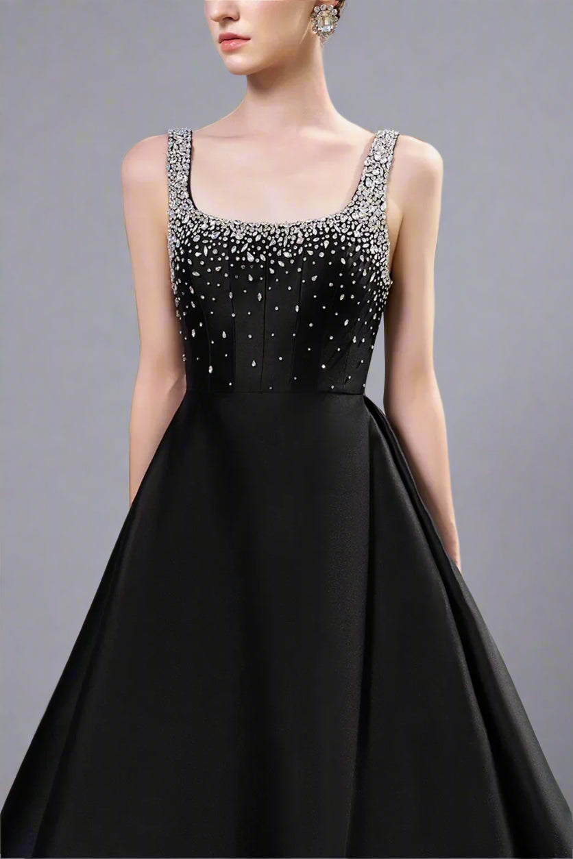 Embellished Sleeveless Gown with A-line Skirt - NOVA