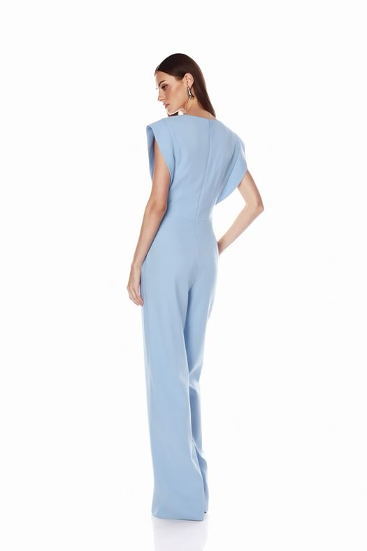 Sleeveless Jumpsuit with Gold Details - CILIE
