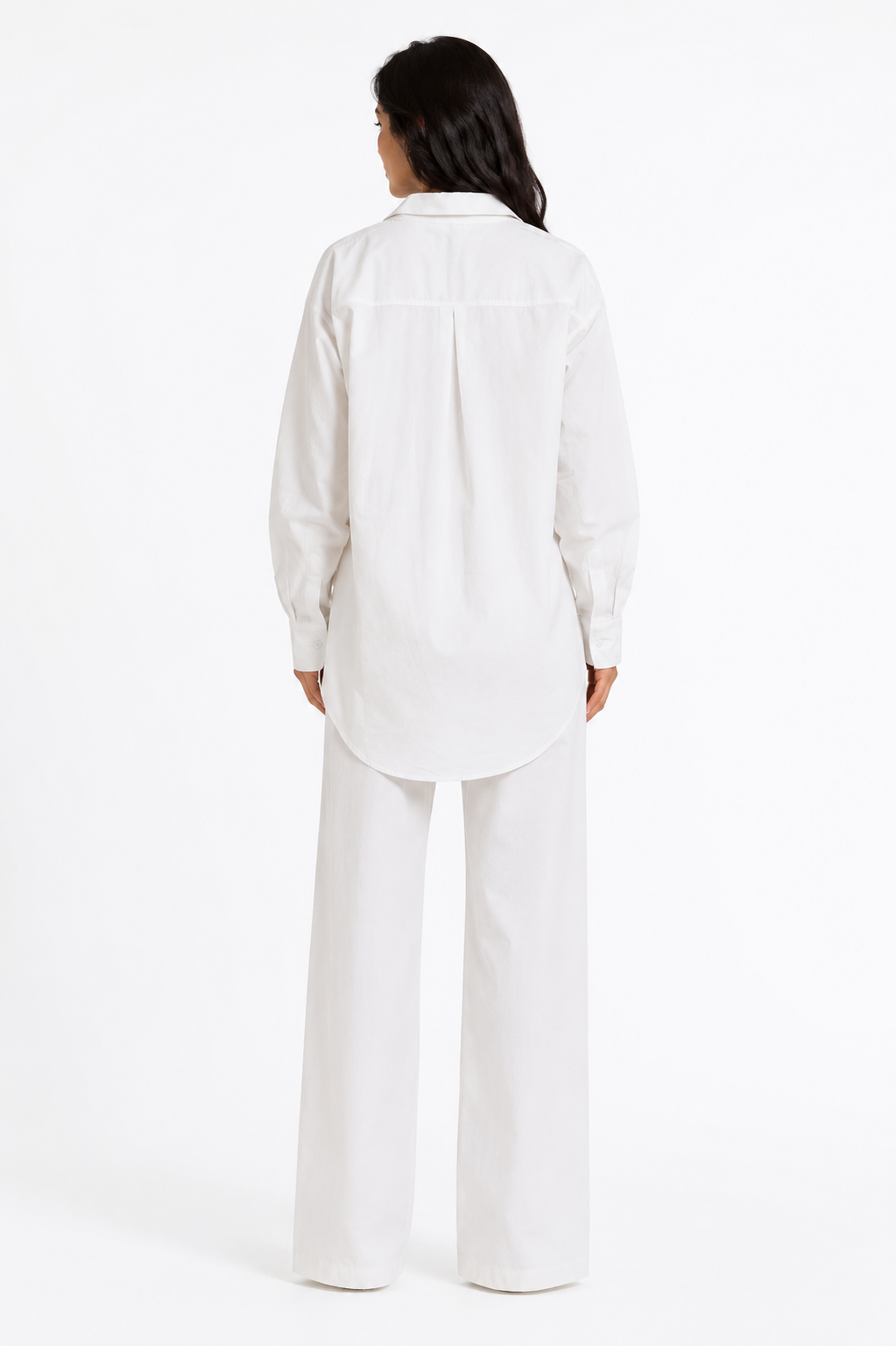 Layered Shirt-Waist Tank Top – Ivory