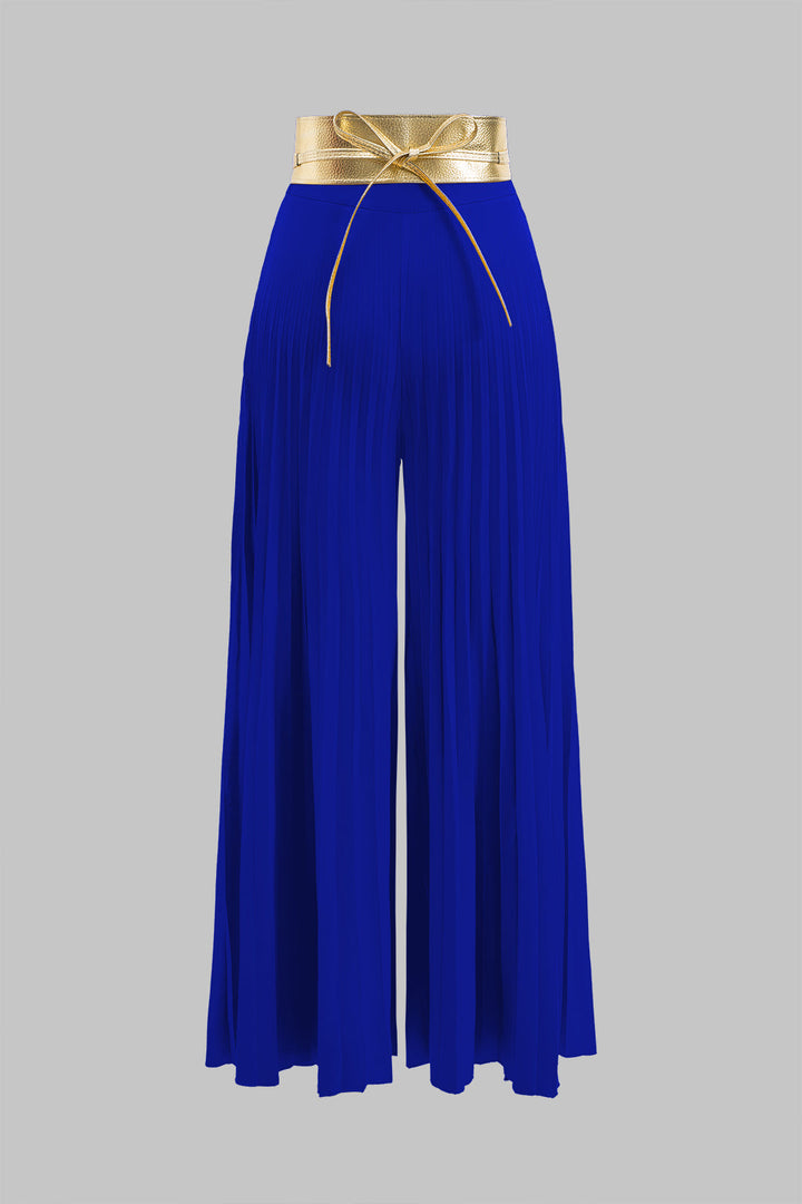 Ruffle Cami Top And Pleated Trousers Set
