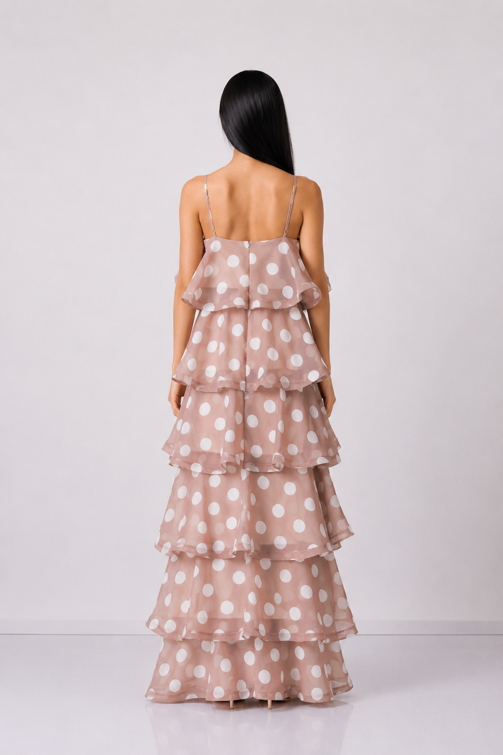 Polka Dot Tiered Maxi Dress - Charm